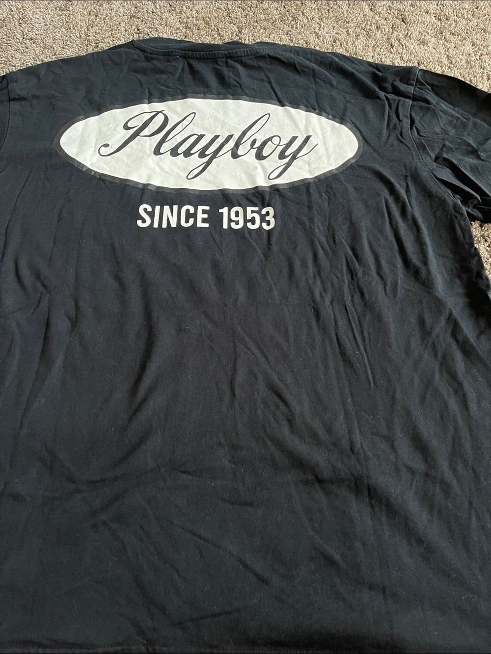 PLAYBOY Black Tee with White Logo. Men. Large. PAC SUN - Picture 4 of 9